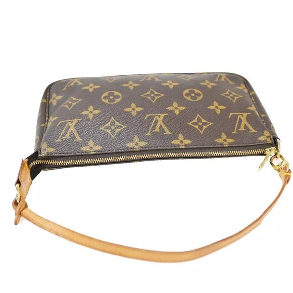 LOUIS VUITTON Pochette Accessoires Hand Bag Monogram Leather BN M51980 76EA919 - Picture 5 of 14